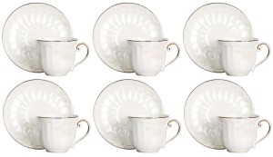 Filiżanki 6+6 komplet SOFIA 240 ml na prezent