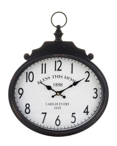 Zegar ścienny metalowy retro wiszący czytelny