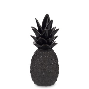 Ceramiczna dekoracja ananas czarny idealny prezent