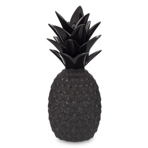 Ceramiczna dekoracja ananas czarny idealny prezent