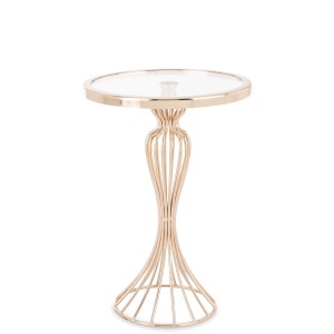 Patera taca złota metalowa szklana glamour
