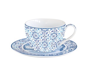 Filiżanka porcelanowa delikatny wzór 280 ml