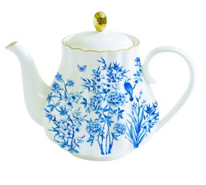 Dzbanek Czajnik Teapot 800 ml Biały Delikatny Wzór