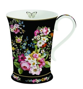 KUBKI do kawy herbaty porcelana kwiaty BLOOMING