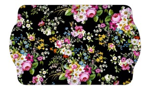 Taca z uchwytami motyw kwiaty BLOOMING