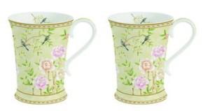 KUBKI do kawy herbaty zestaw 2 szt. porcelana 270