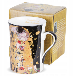 Kubek Gustav Klimt Duży Czarny Idealny Na Prezent