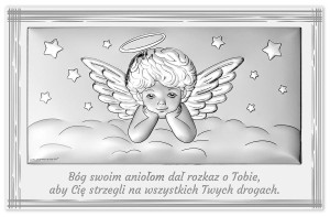 Obrazek Anioł Stróż Pamiątka Chrztu Świętego