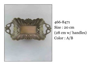 Patera złota metalowa taca platerowana dekoracja