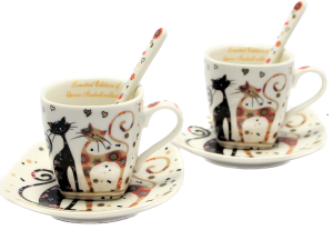 KPL. FILIŻANEK DO ESPRESSO 80 ML Cats Collection