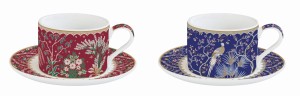 Filiżanki 2+2 komplet porcelany 240 ml zestaw