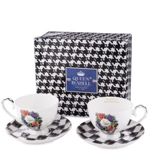 Filiżanki kawa herbata 2+2 250 ml Queen Isabell Komplet