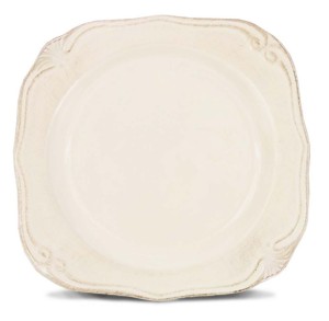 Talerz Ceramiczny Roman ceramiczny kremowy duży kwadrat