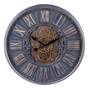 Zegar Treviso ścienny metalowy okrągły obracający się mechanizmem