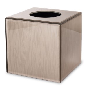 Chustecznik pudełko podajnik na chusteczki szampańska szklany glamour