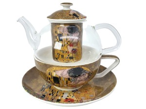 Czajniczek dzbanek filiżanka Tea for one Gustav Klimt