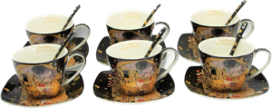 Komplet Filiżanek GUSTAV KLIMT 6+6 Idealny Prezent