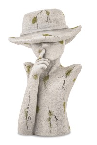 Figura osłonka głowa kobieta dekoracja ogród donica na ogród