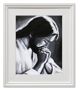 Obrazek Pan Jezus Ręcznie Malowany Obraz Jezus w Ogrójcu