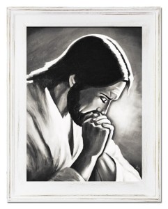 Obrazek Pan Jezus Ręcznie Malowany Obraz Jezus w Ogrójcu