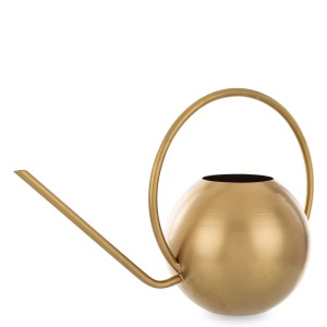 Konewka do podlewania kwiatów metalowa złota dekoracja glamour retro