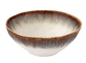 Misa miseczka salaterka  15 cm Boho retro krem brąz biel