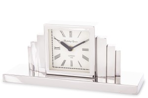 Zegar stojący lustrzany na stół kominek komodę czytelny dekoracja