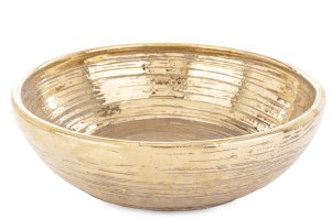 Misa miska miseczka salaterka ceramiczna złota 32 cm taca dekoracyjna