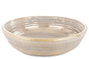 Misa miska miseczka salaterka ceramiczna złota 37,5 cm taca dekoracyjna