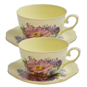 Porcelanowe filiżanki ze spodkami 211-7324