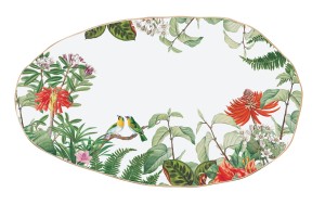 Taca patera podstawka pod talerz motyw egzotyczny kolorowa na prezent