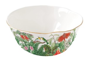 Misa miska miseczka salaterka porcelanowa motyw egzotyczny 16cm