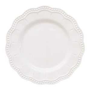 Talerz porcelanowy biały elegancki minimalistyczny 16 cm