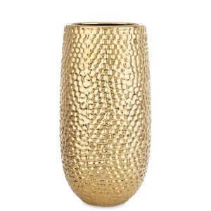 Wazon złoty stylowy ceramiczny flakon dekoracja glamour