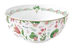 Miska misa 23cm kolorowa motyw kwiatów na prezent unikatowa