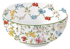 Miska misa 12cm kolorowa motyw kwiatów na prezent unikatowa