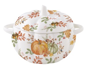 Pojemnik do przechowywania dynia całoroczna jesień porcelana dekoracja