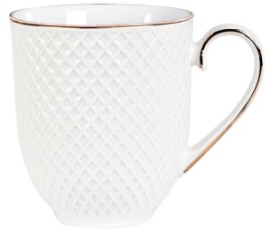 KUBEK PORCELANOWY PUCCINI DUŻY 400 ML ELEGANCKI MINIMALIZM NA PREZENT