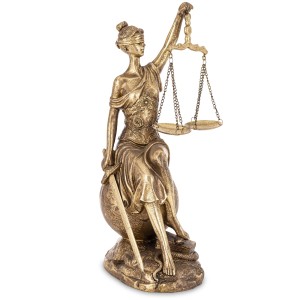 Figura Temida Złota Bogini Sprawiedliwości Dekoracja