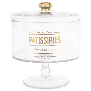 Szklany pojemnik dekoracyjny bombonierka słodycze pierniki