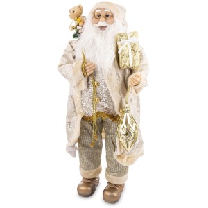 Figura Mikołaj 92 Cm Tworzywo Materiał Figurka Świąteczna Boże Narodzenie