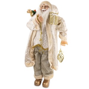Figura Mikołaj 118 Cm Tworzywo Materiał Figurka Świąteczna Boże Narodzenie