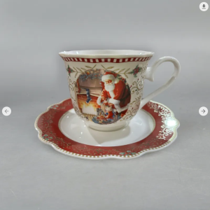 Filiżanka 2 szt dla dwojga 250 ml świąteczna Boże Narodzenie porcelanowa