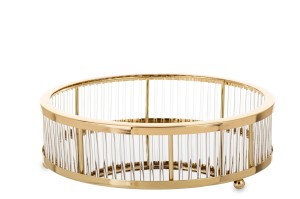 Patera taca złota metalowa szklana glamour podstawka dekoracja