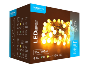 Lampki na choinkę światełka 100 LED 10M barwa ciepła