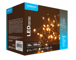 Lampki na choinkę światełka 200 LED 20M barwa ciepła