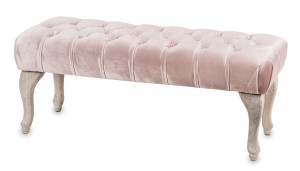 Pikowane siedzisko różowe retro glamour dekoracja pałacowe