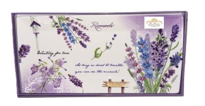 Porcelanowa patera taca Kwiaty Lawenda 32,9 x 16 cm