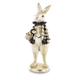 Figurka królik zając zajączek prezent wielkanoc wielkanocny Pierrot retro