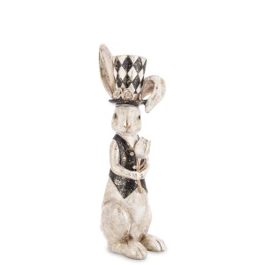 Figurka Pierrot Królik Króliczek Wielkanoc Figura Złocona Dekoracja prezent